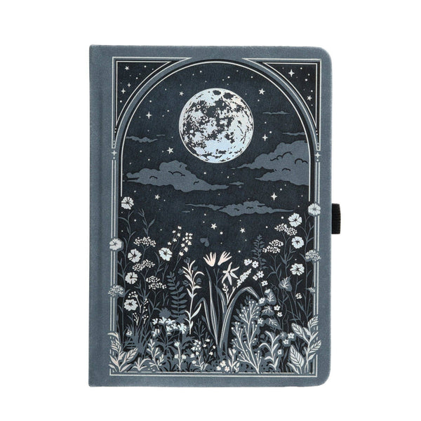 Moonlit Garden A5 Kraft Dot Grid Notebook