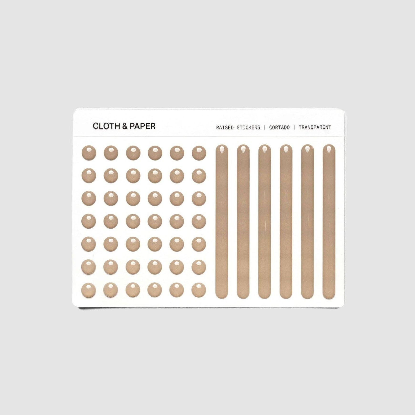 {coming soon!} Raised Transparent Sticker Set