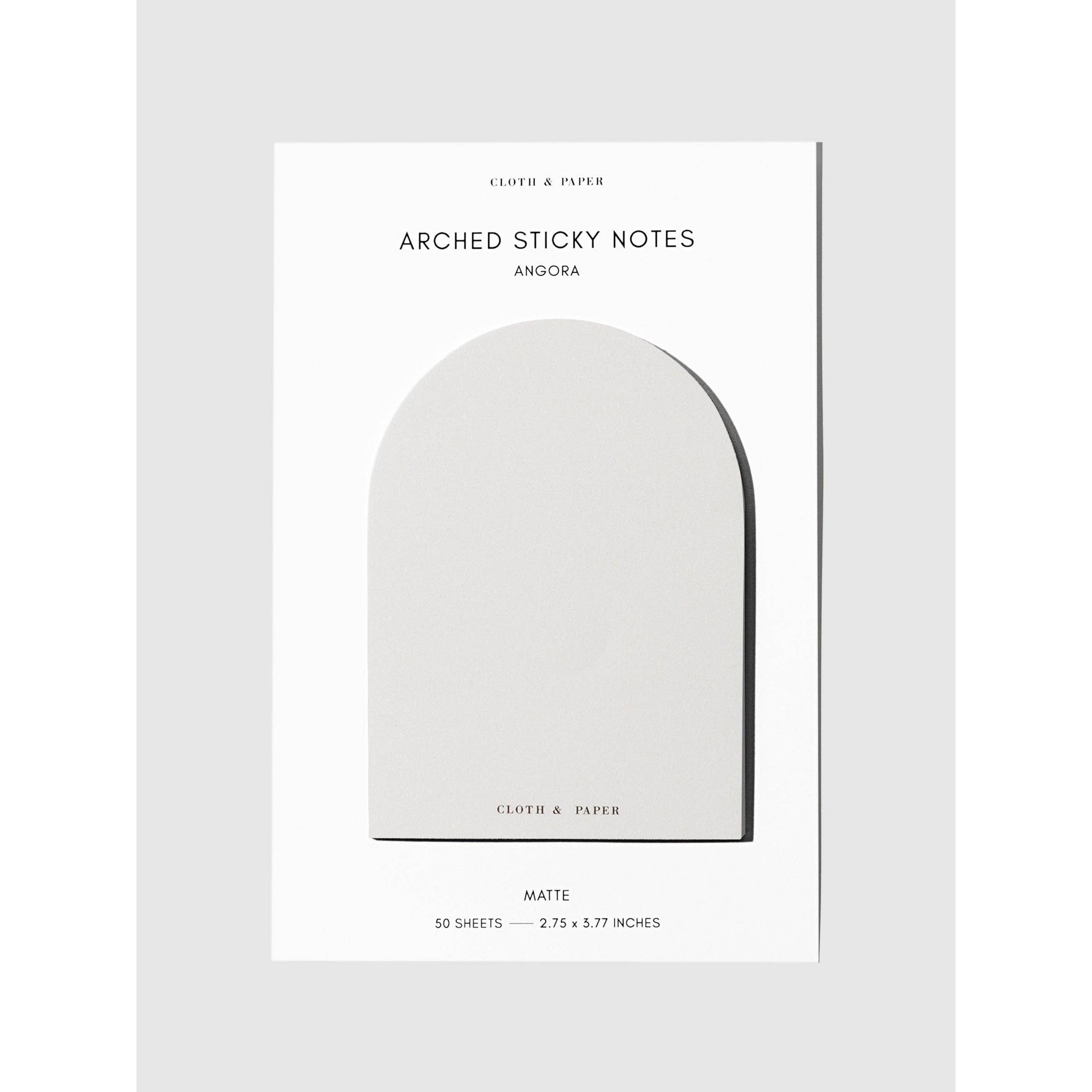 Arched Sticky Notes in Angora