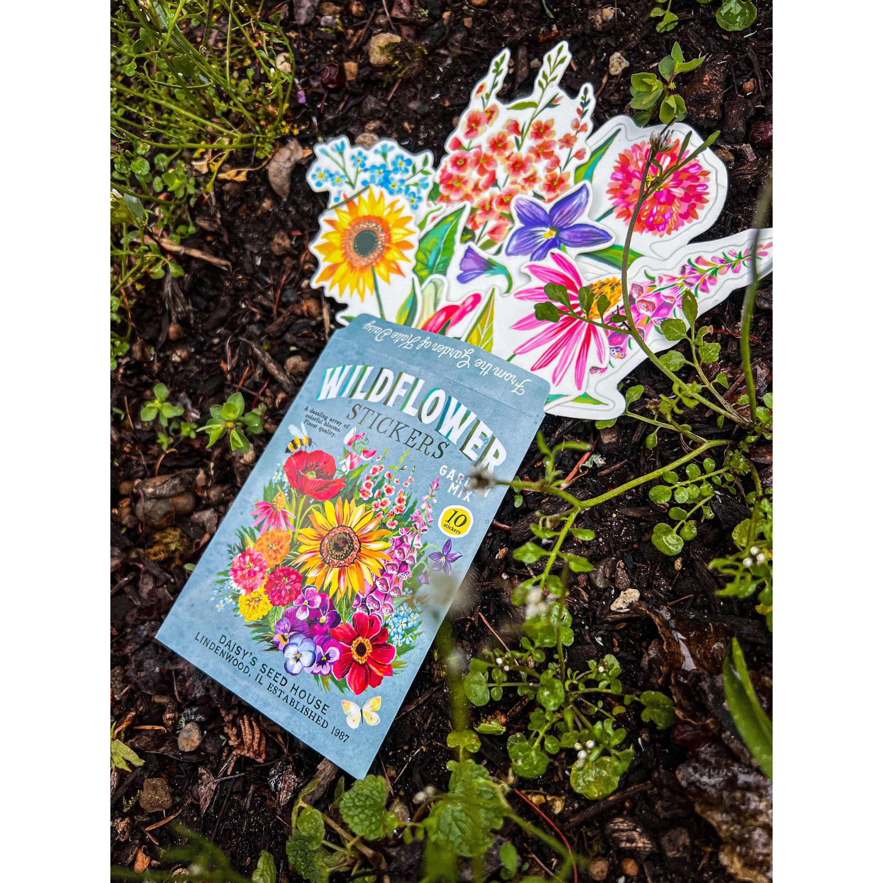 Wildflower Sticker Pack Set of 10 Matte Stickers