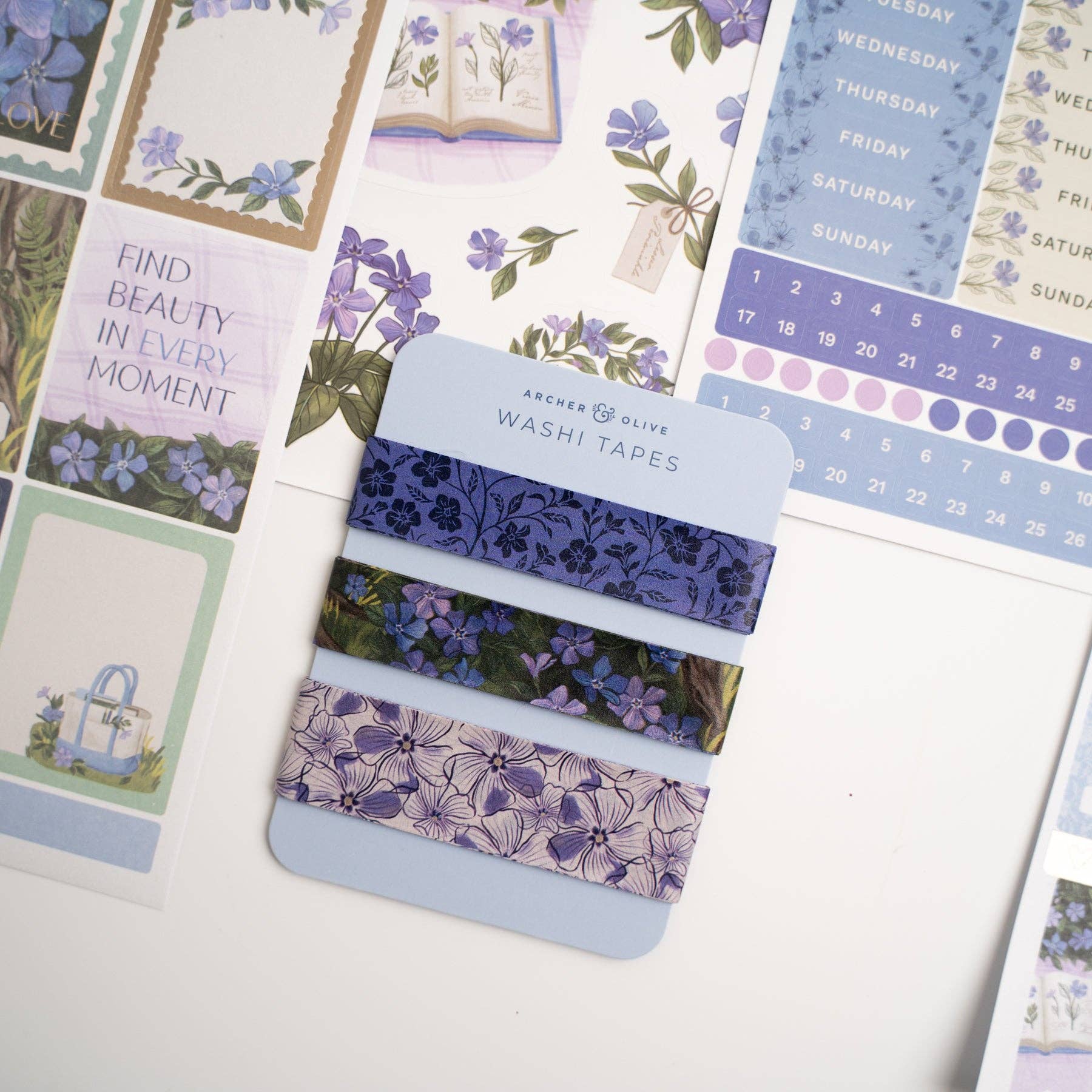 Wild Periwinkle Themed Stationery Kit