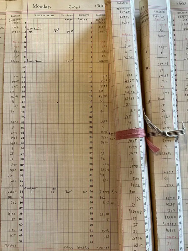 Antique Extra Large Ledger Paper