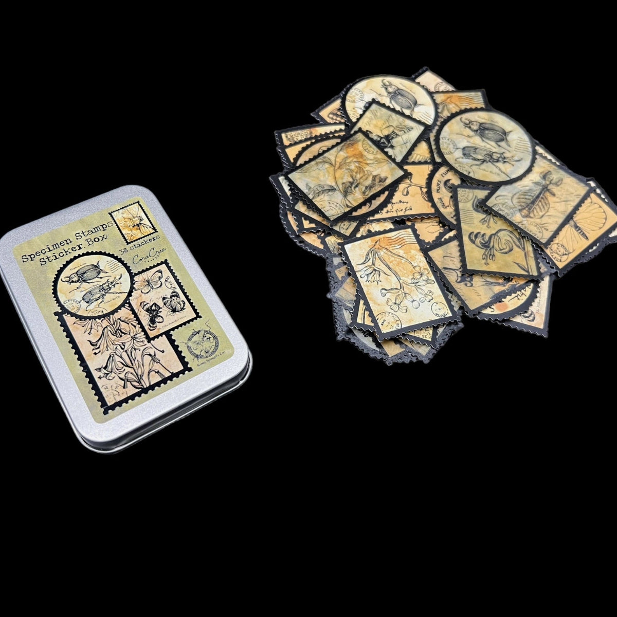 Specimen Sticker Tin Box