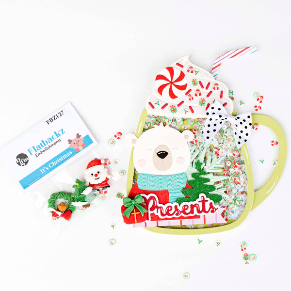 Candy Canes Embellishment Set