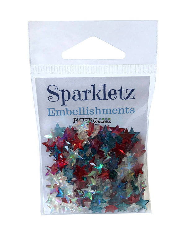 Patriotic Stars Sparkletz Shaker Elements