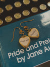 Pride & Prejudice Heart Locket Earrings