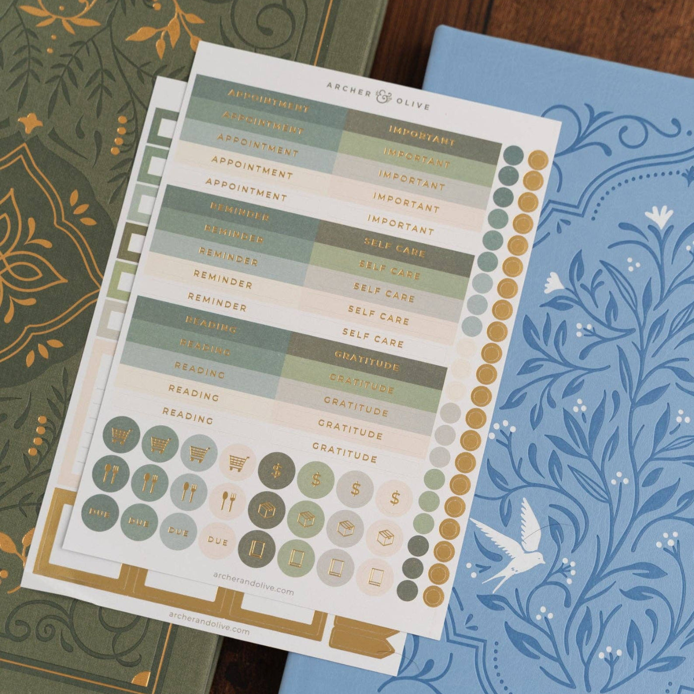 Soft Nature Planning Sticker Set