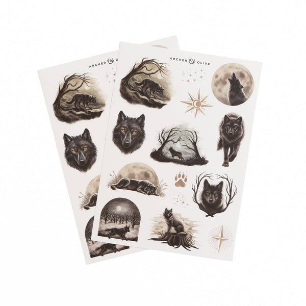 Wolf in the Night Sticker Set {preorder}