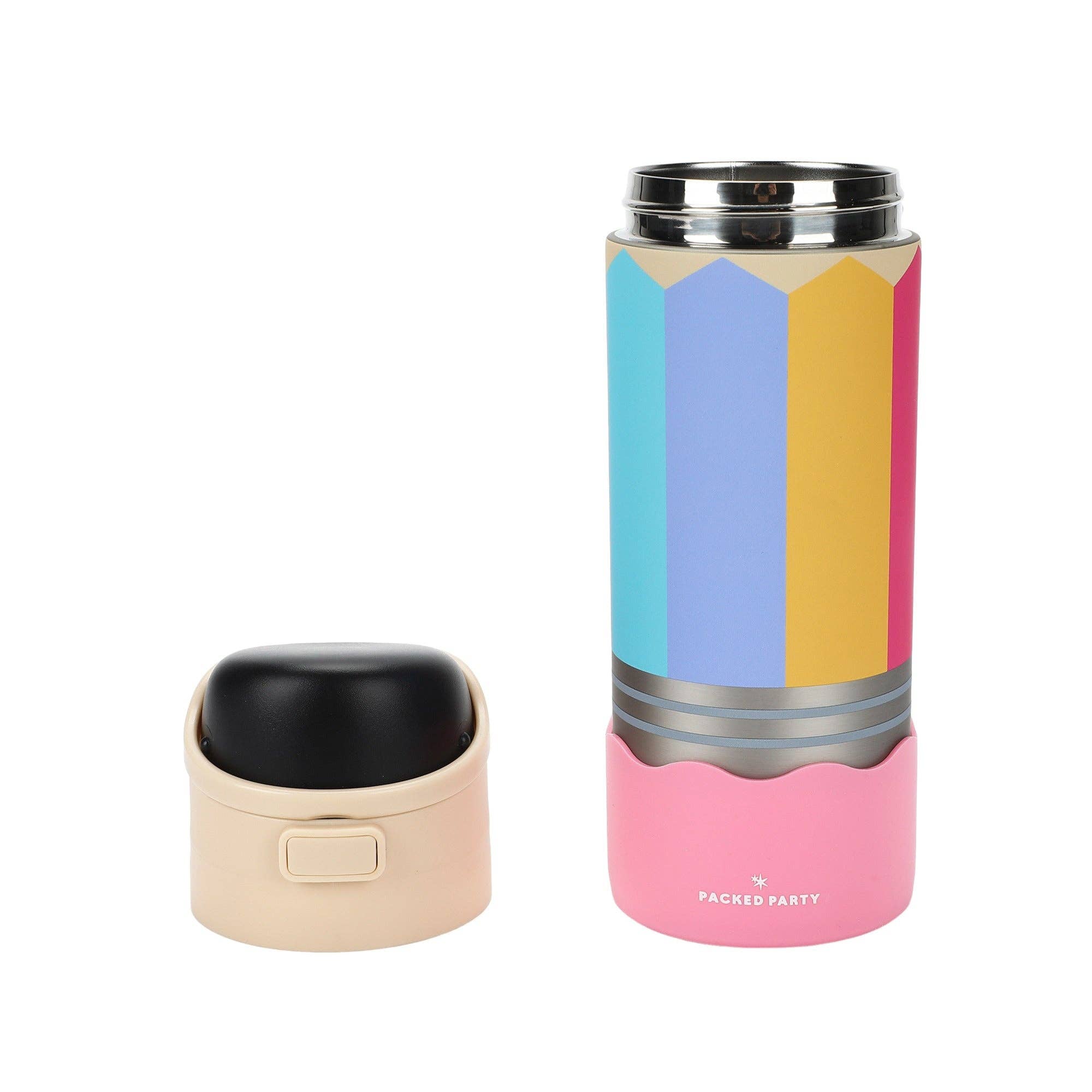 Write On! Pencil-Shaped 24oz Stainless Steel Water Bottle