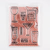 Don't Drink Ink  3"x4" Clear Stamp Set (9 stamp designs)