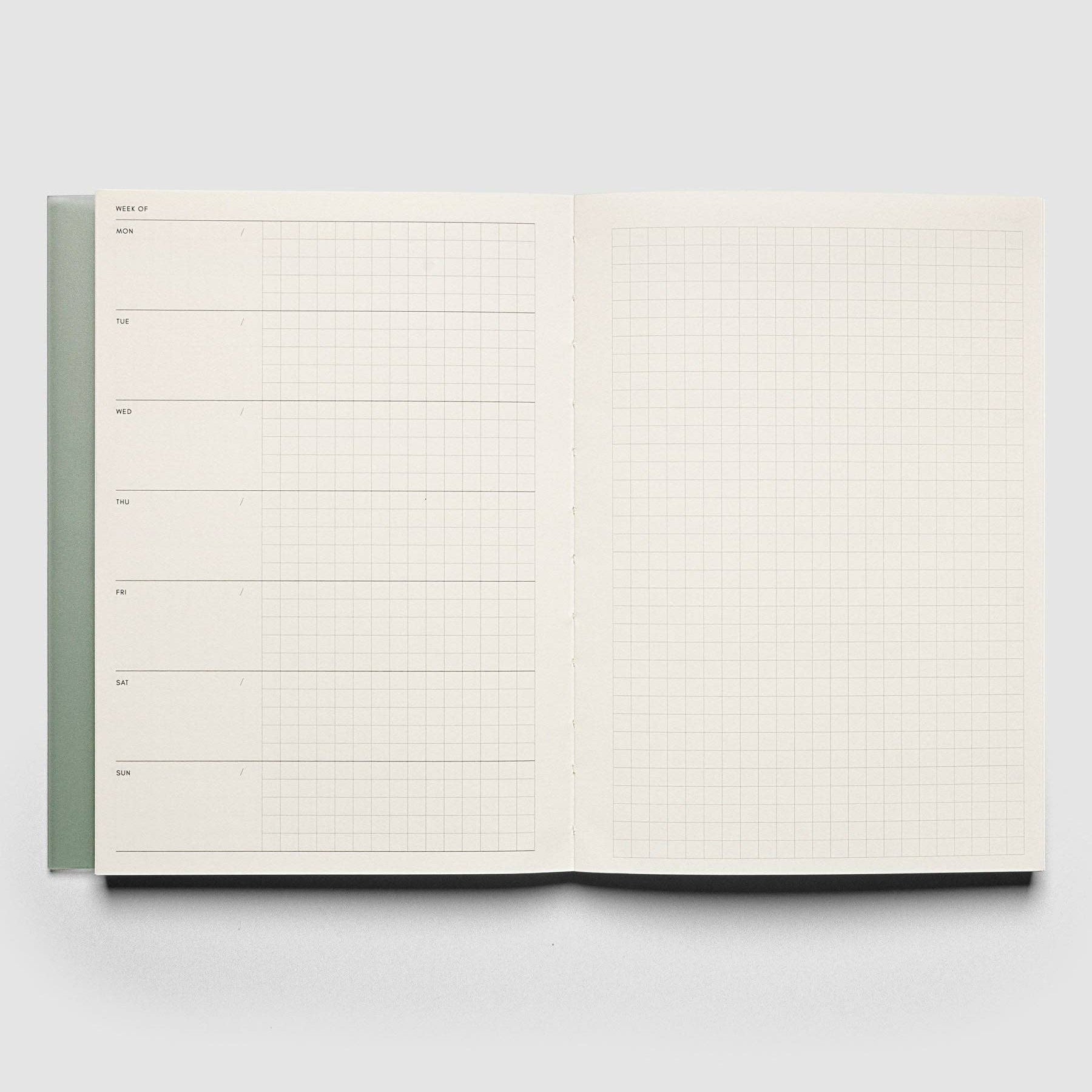 {coming soon!} Weekly Graph Perfect Bound A5 Notebook