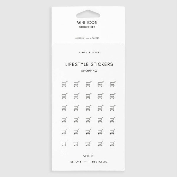 {coming soon!} Lifestyle Transparent Mini Icon Stickers