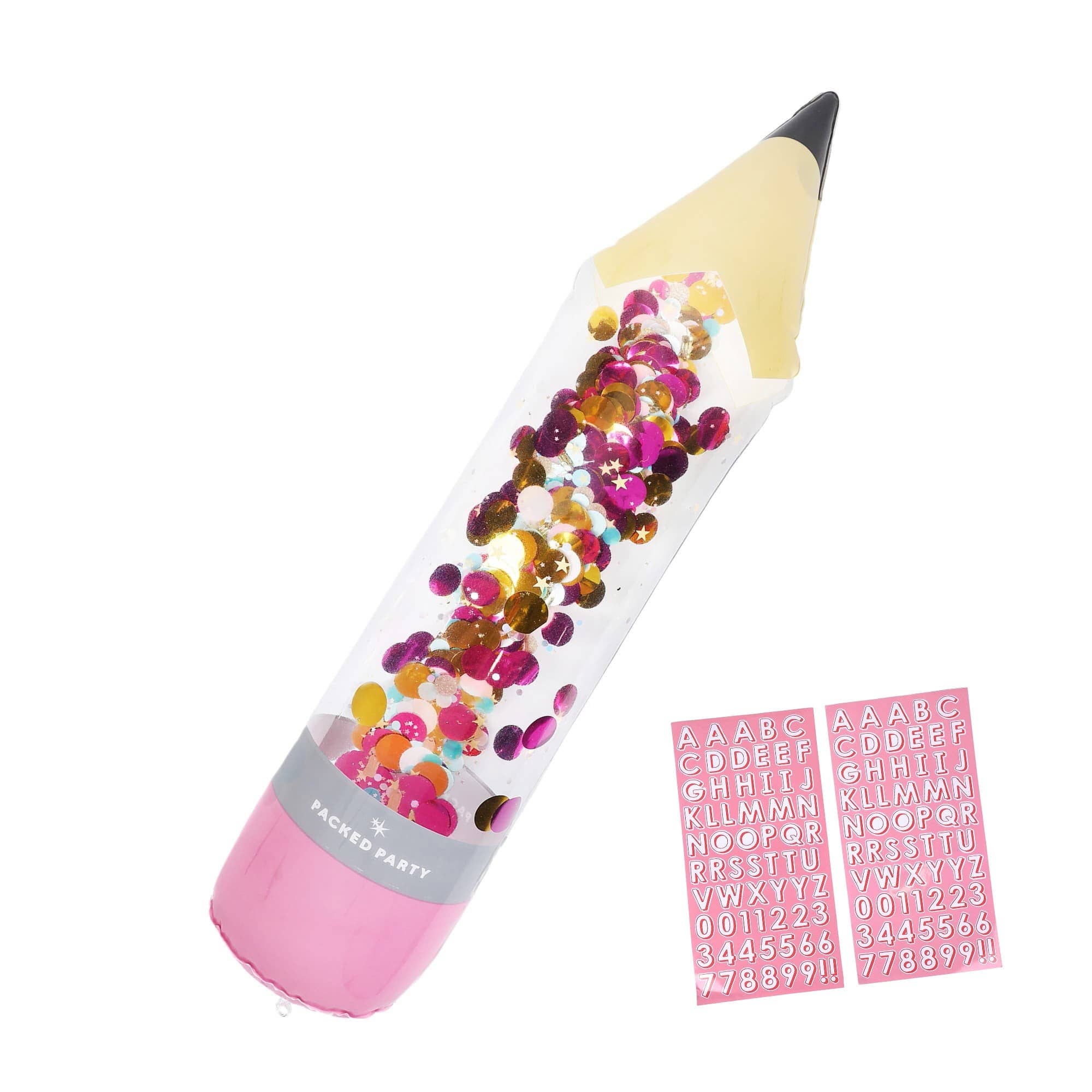Pencil Me In Jumbo Inflatable Pencil and Sticker Kit