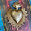 Flaming Sacred Heart 8" Gold Box