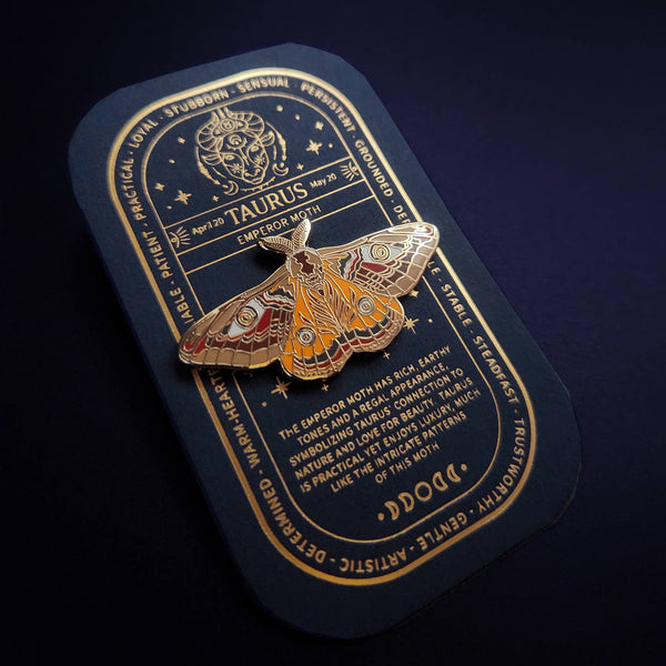 Zodiac Butterfly and Moth Enamel Pin Collection