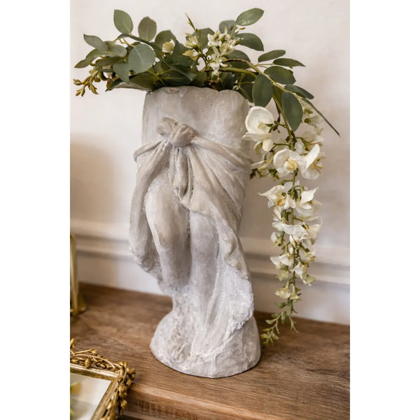 Lady Skirt Cement Planter