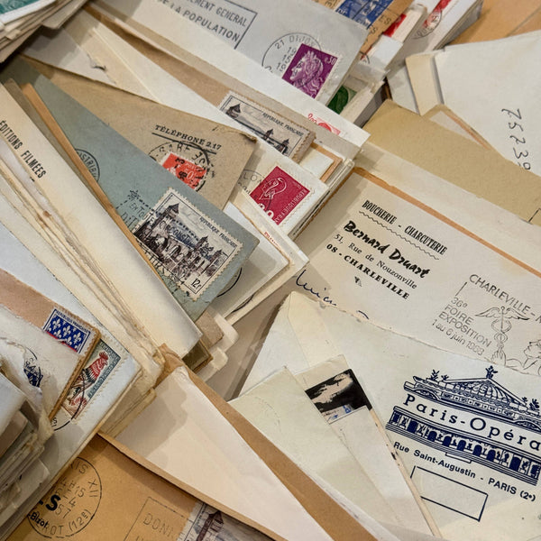 Vintage French Ephemera Envelope Bundles