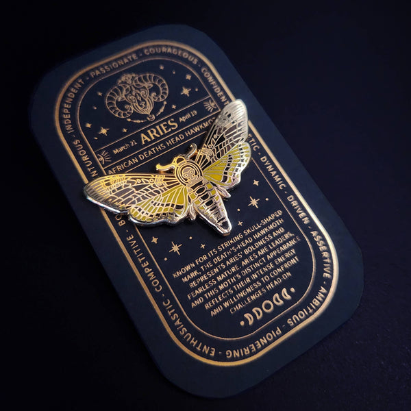 Zodiac Butterfly and Moth Enamel Pin Collection