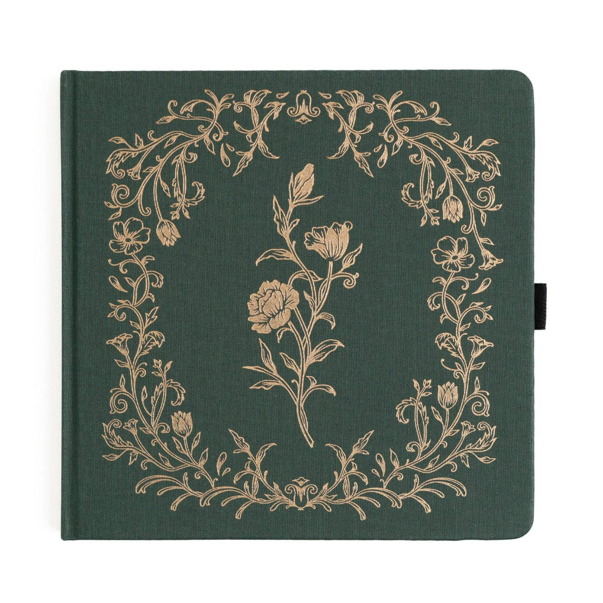 Antique Floral 8x8 Dot Grid Notebook