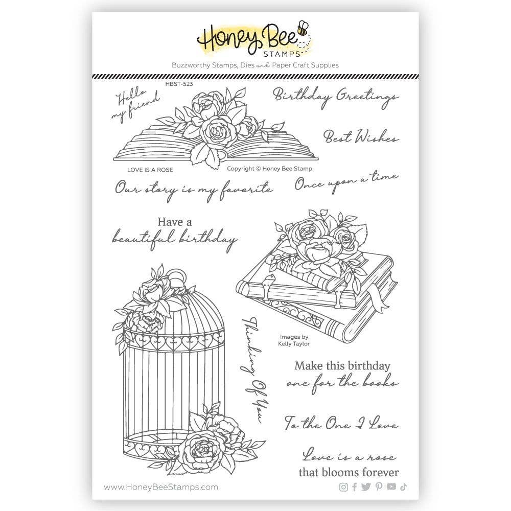 Love Is A Rose 6x8 Clear Stamp Set {Retired}