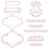 Celebration Coordinating Die Set | Vintage Gift Card Box Add-On {Retired}