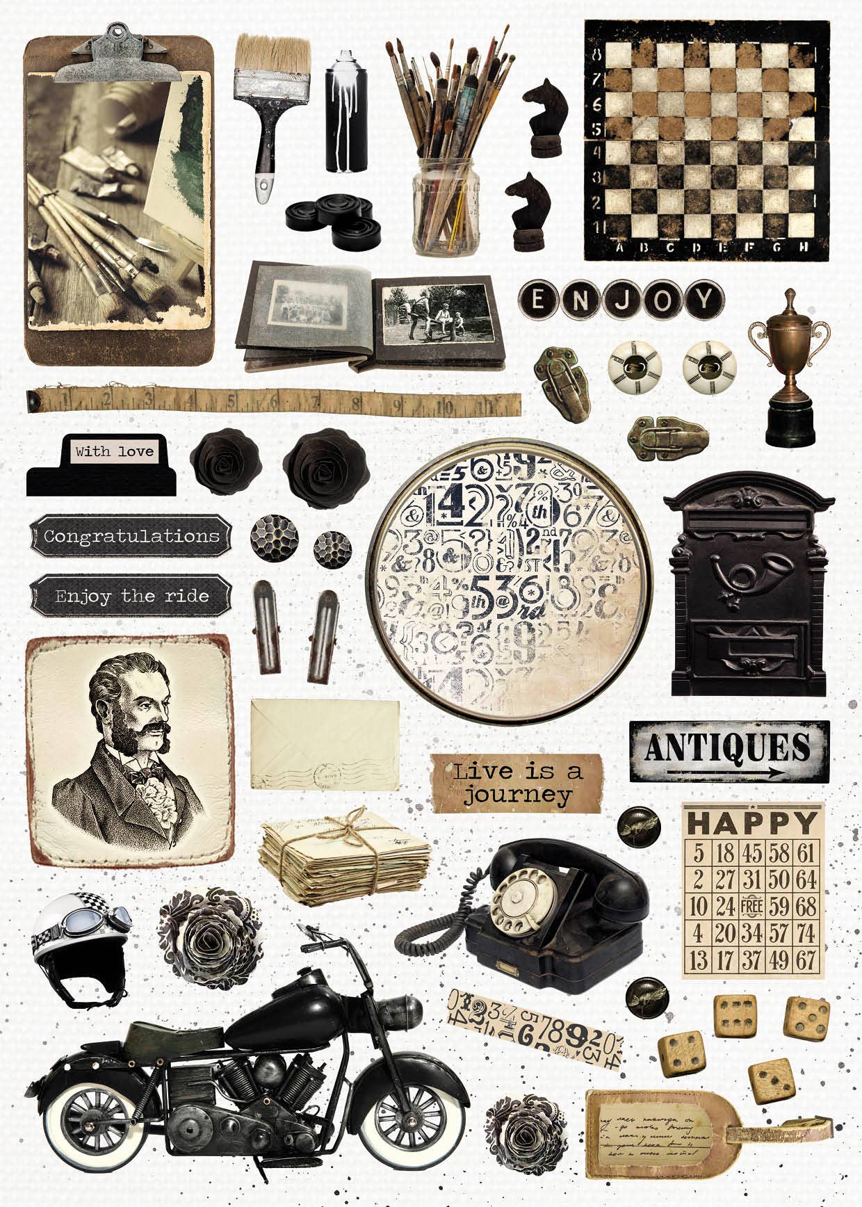 Vintage Treasures Essentials DIY Block {No. 19}