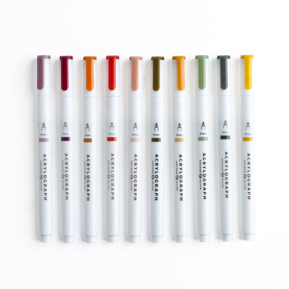 Attic Treasures Acrylograph 0.7mm Pens | Set of 10