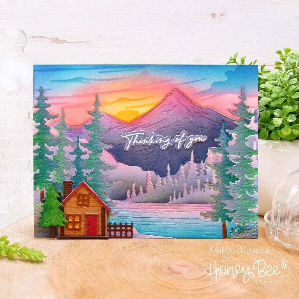 At The Lake 6x6 Layering Stencils