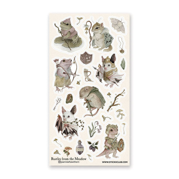 Warrior Critters Sticker Sheet | @joanneehawthorn