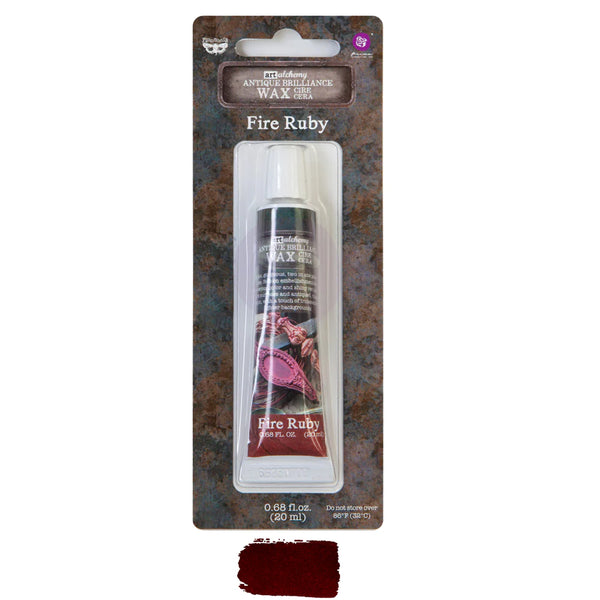 Fire Ruby Art Alchemy Antique Brilliance Wax | Finnabair