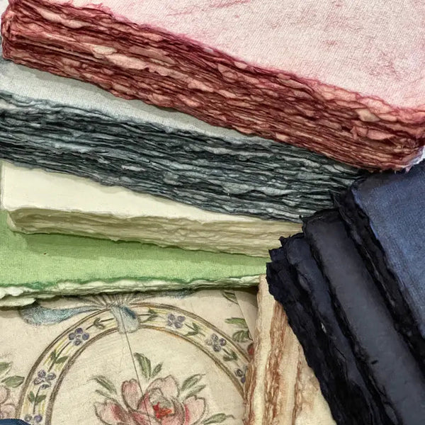 Handmade Deckled Edge Paper Bundles