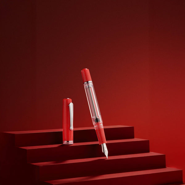 Soft Coral Vacuum-Fill Original Plus Fountain Pen