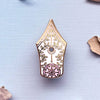 Floral Fountain Pen Enamel Pin