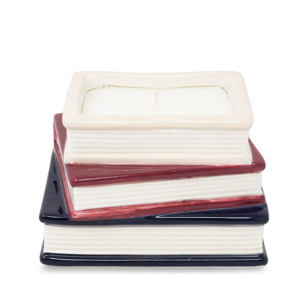 Jane Austen Book Stack Candle | Earl Grey & Honey