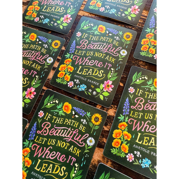 Beautiful Path Vinyl Sticker
