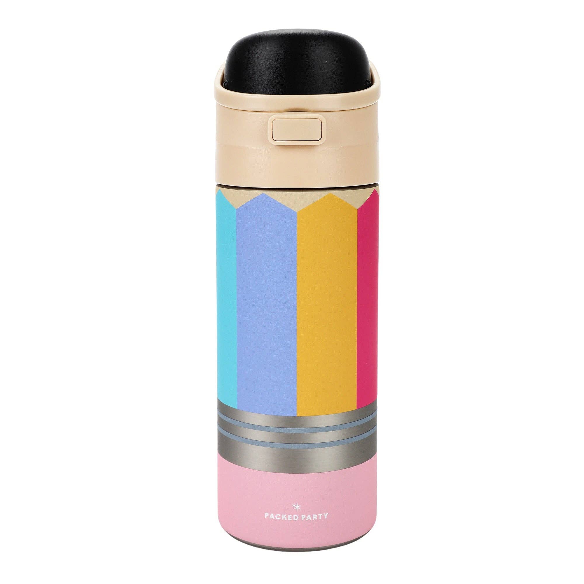 Write On! Pencil-Shaped 24oz Stainless Steel Water Bottle