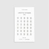 {coming soon!} Lifestyle Transparent Mini Icon Stickers