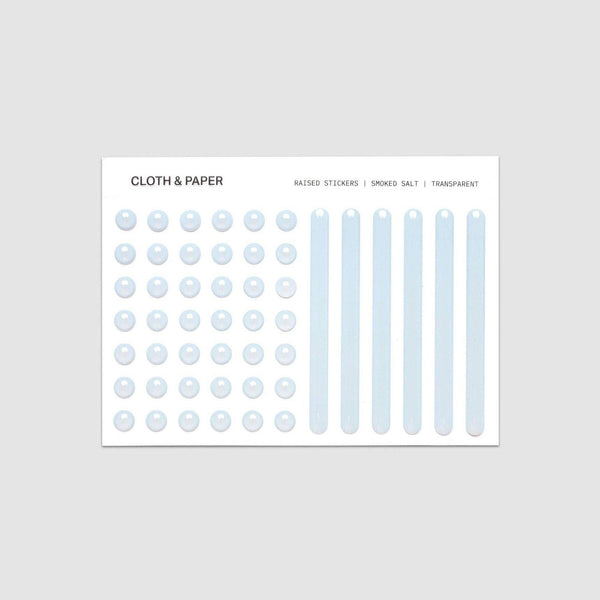 {coming soon!} Raised Transparent Sticker Set