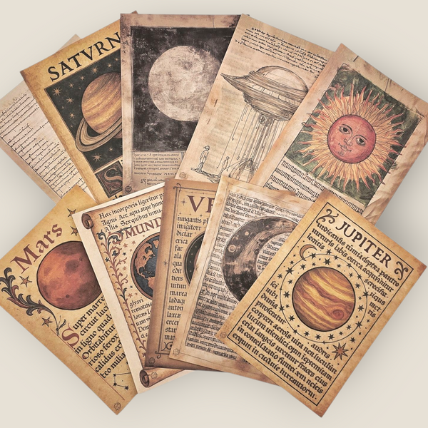Vintage Astronomy A5 Paper Set