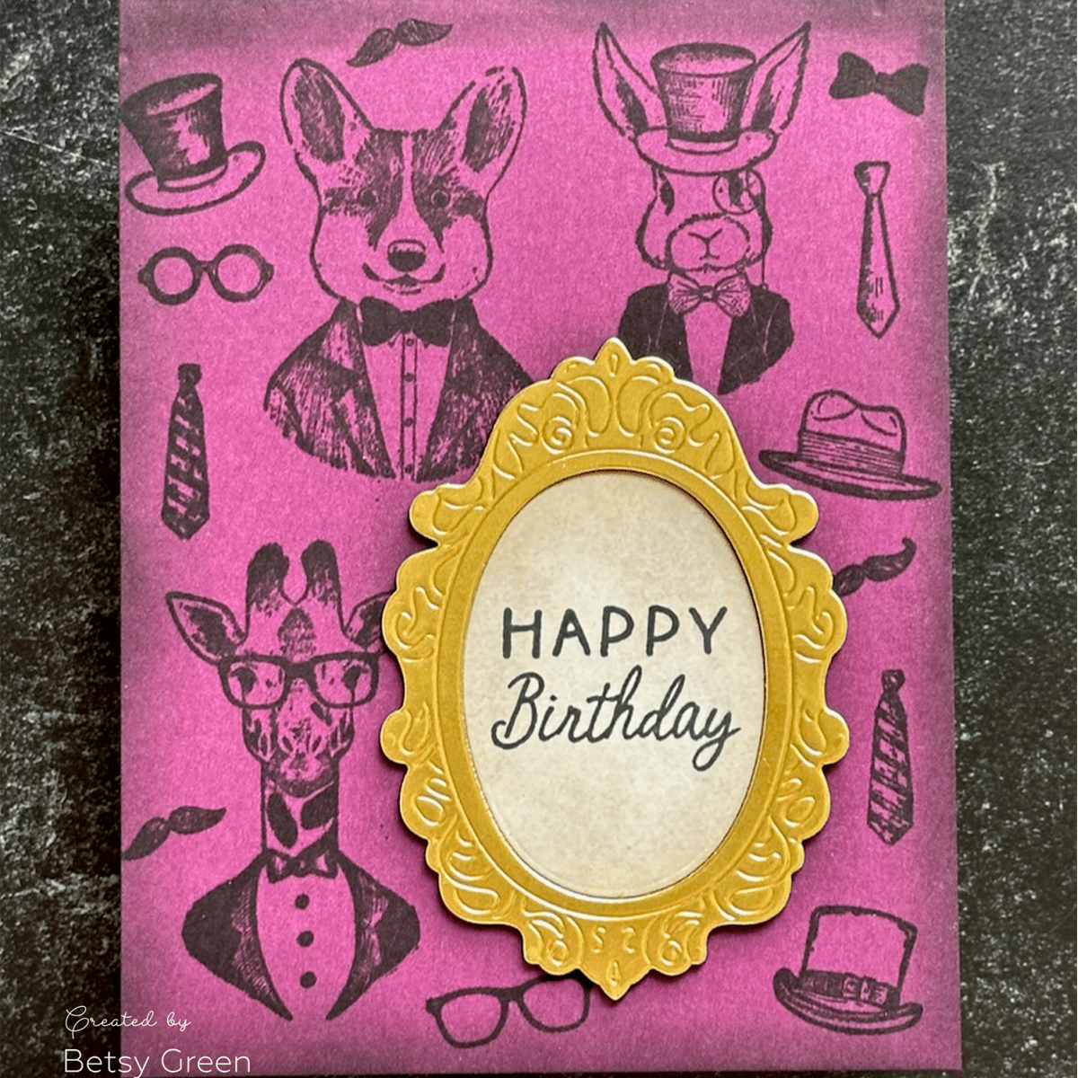 Dapper Decor 6x8 Rubber Cling Stamp Set