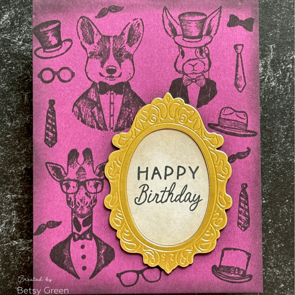 Dapper Decor 6x8 Rubber Cling Stamp Set