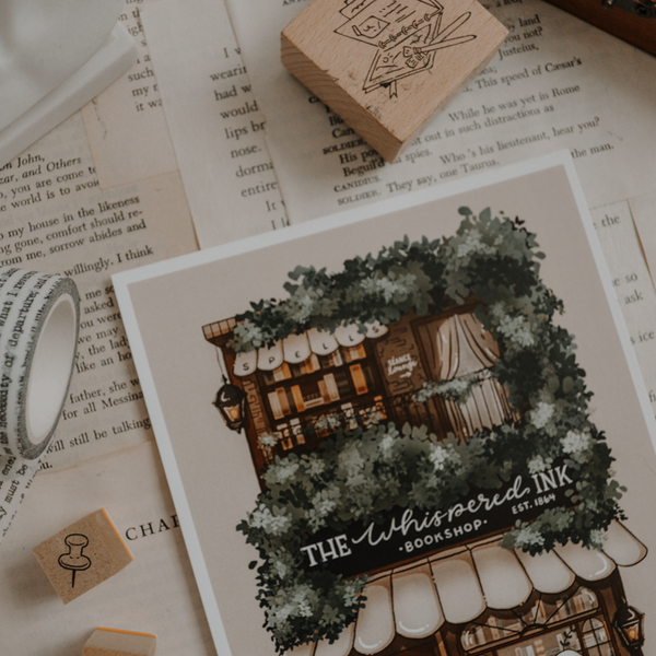 Cello Bookshop Art Print