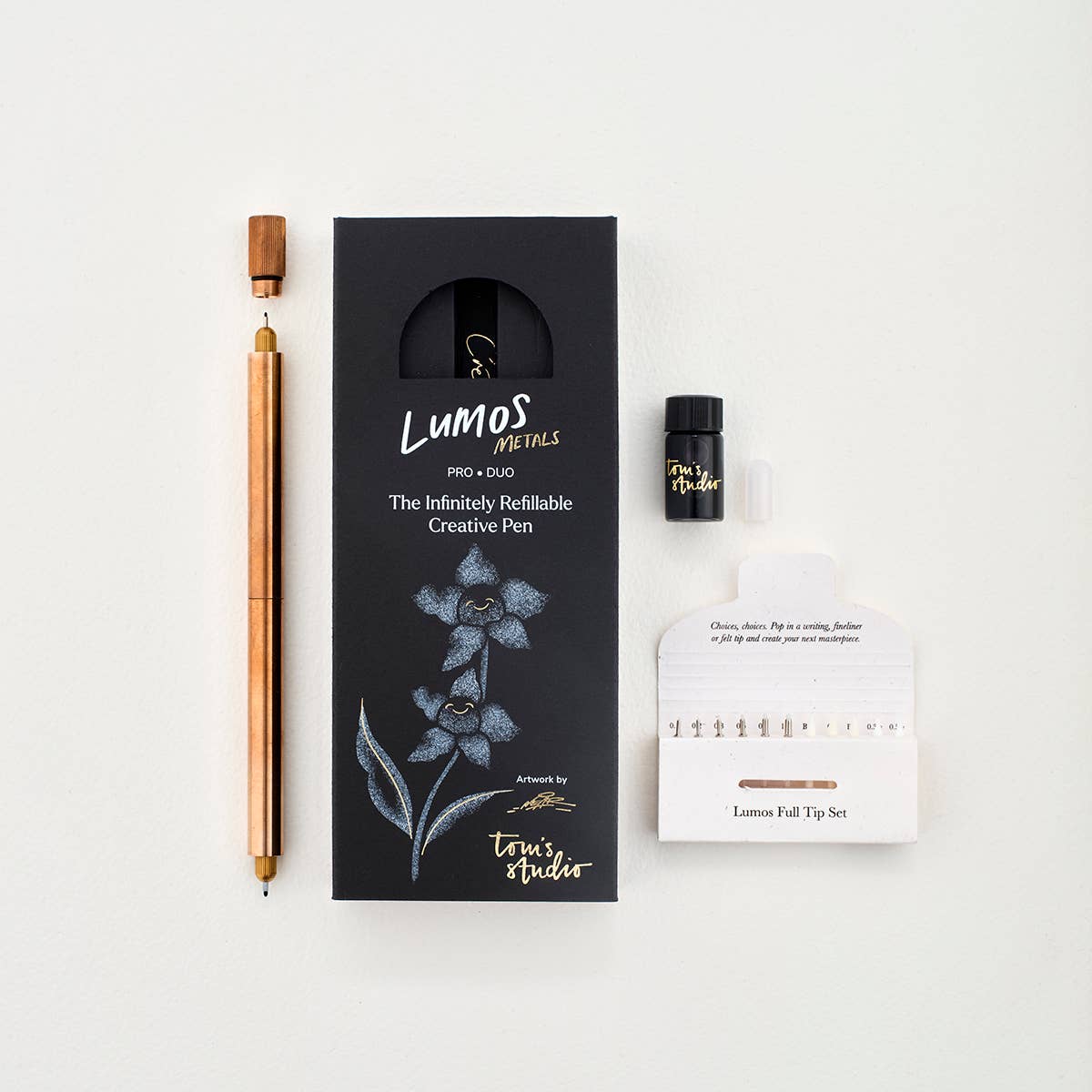 Lumos Bronze Refillable Multifunctional Artist/Writing Pen