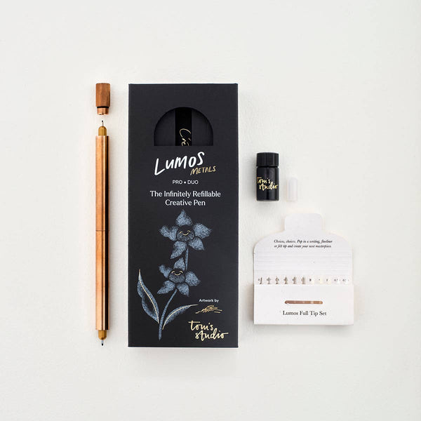Lumos Bronze Refillable Multifunctional Artist/Writing Pen
