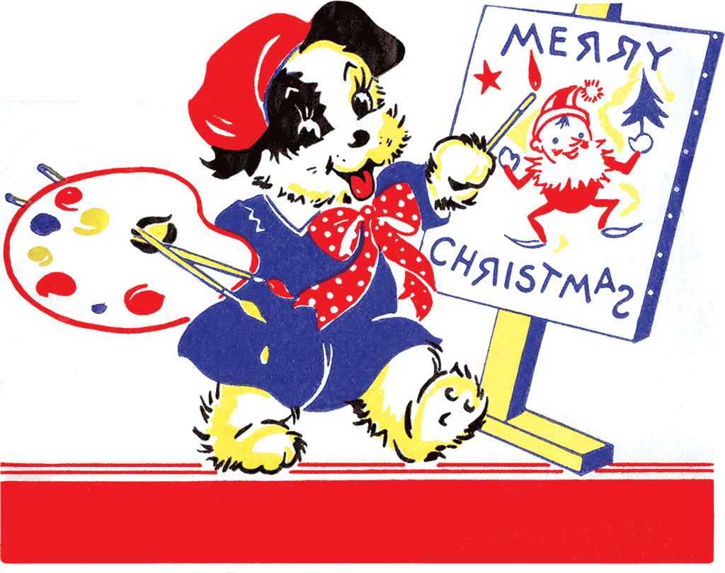 Merry Christmas Die Cut Greeting Card Packet