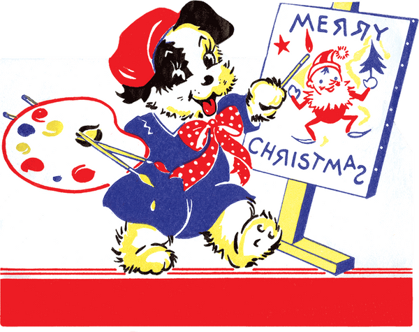 Merry Christmas Die Cut Greeting Card Packet