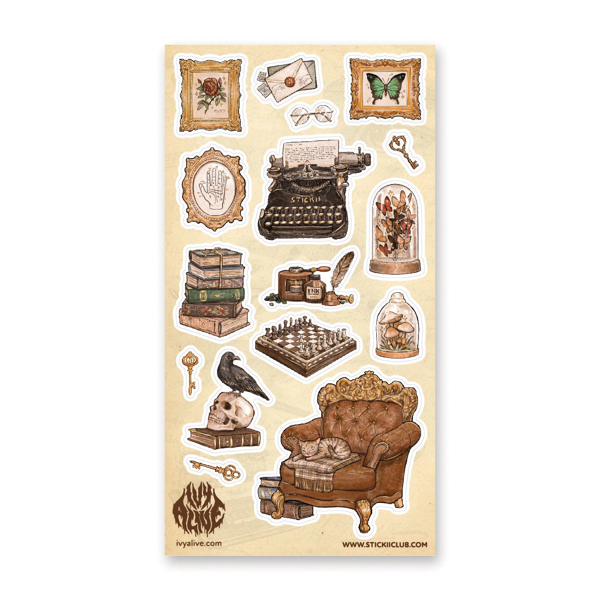 Quoth the Raven Sticker Sheets {multiple styles}