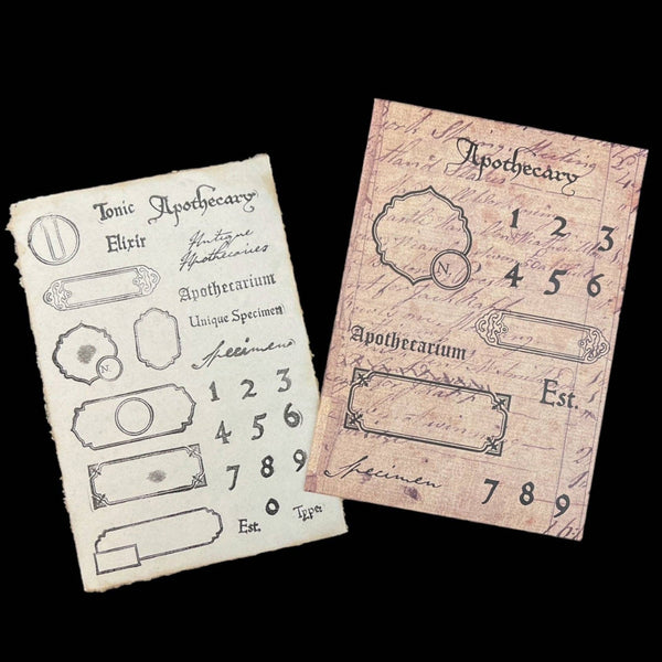 {coming soon!} Apothecary Labels Clear Stamp