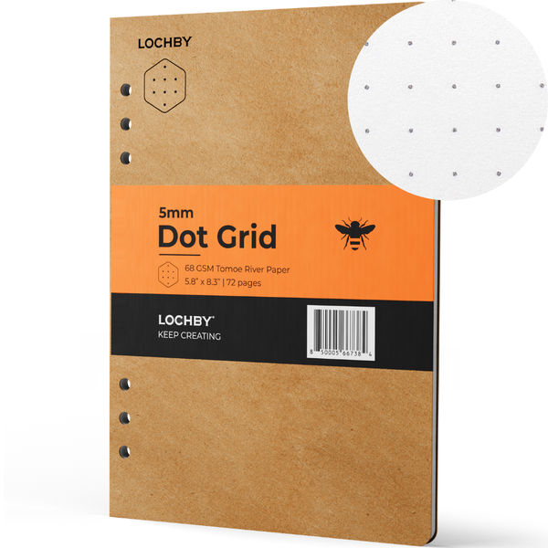 {coming soon!} Dot Grid A5 Tomoe River Field Binder Refill