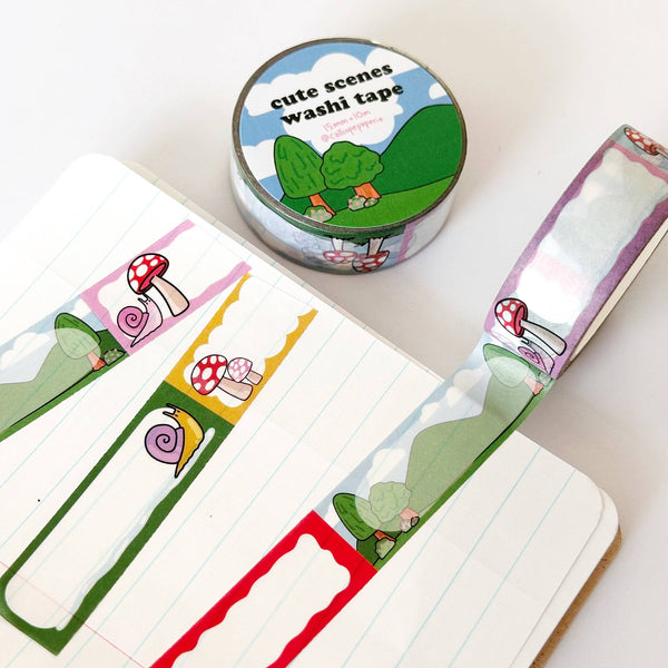 Cute Scenes Label Washi Tape
